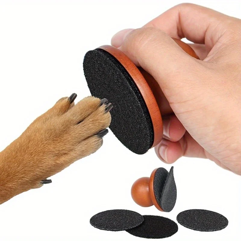 Dog Nail File Manual Wooden Pet Grooming Dogs Scratching Board Grinding Claw Pet Claw Care for Puppy Nail Care Outdoor Indoor
