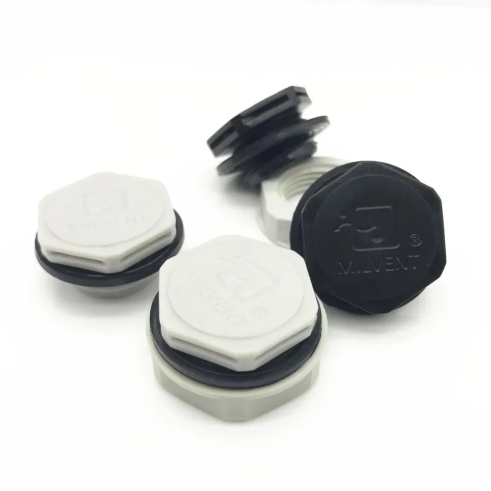 Milvent Screw In Vent Type M20*1.5 Air Permeable Vent Waterproof Breathable Plug Protective Vents For Outdoor Lighting