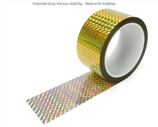 ECYC 50 Meters 10mm Metallic Mirror Tape, Glitter Decorative Tape Laser  Masking Tape for DIY Crafts Gift Wrapping Wedding Birthday Party