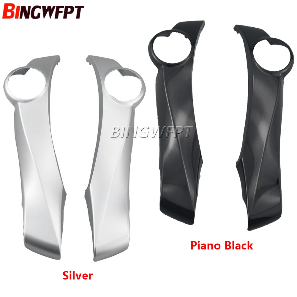 Pannello Interruttori Volante Colore Nero Argento/Pianoforte Per Toyota Prius Zvw30L 2010-2013 Cornice Chiave Senza Pulsanti