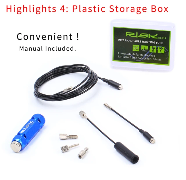 Kit De Routage De Câbles Internes De Vélo, Pour Cadres De Vélo, Vtt, Cyclisme Sur Route, Changement De Ein, Fil Intérieur Hydraulique, Outil De Guidage D'installation