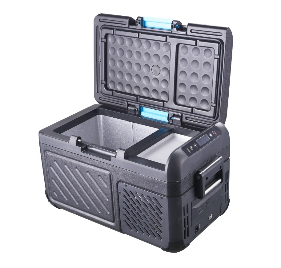 Hot selling Factory direct sale PP+HDPE material 110L mini 220v 12v portable compressor car refrigerator