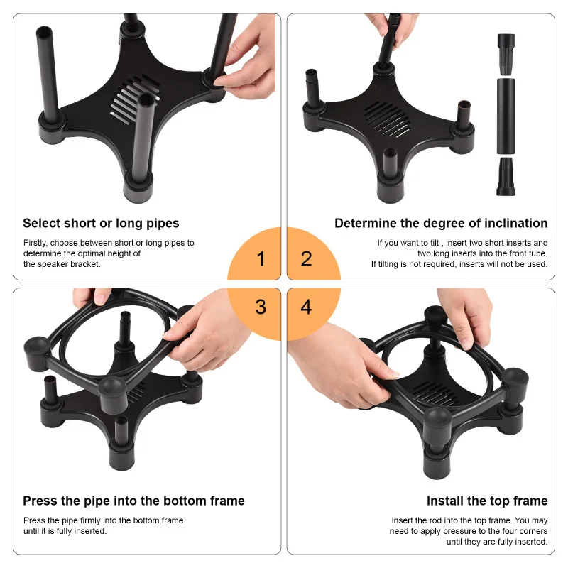 Desktop Speaker Stands Monitor Audio Bracket Shock