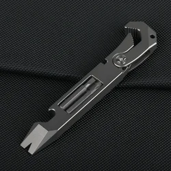 EDC Titanium alloy Crowbar tools Hand Outdoor Camping Gear EDC Multifunction Tools Gift Collection