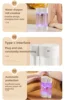 0.5-1 L Water Tornado Dragon Humidifier 5W Air Humidifier Home Office USB Plug-in Colorful Ambient Light Countertop Decoration 5