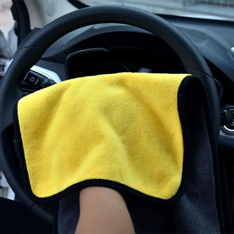 Car Wash Towel Microfiber High Water Absorption Cleaning Towels Thickened Soft Car Washing Drying Cloth Car Care Cloth Detailing