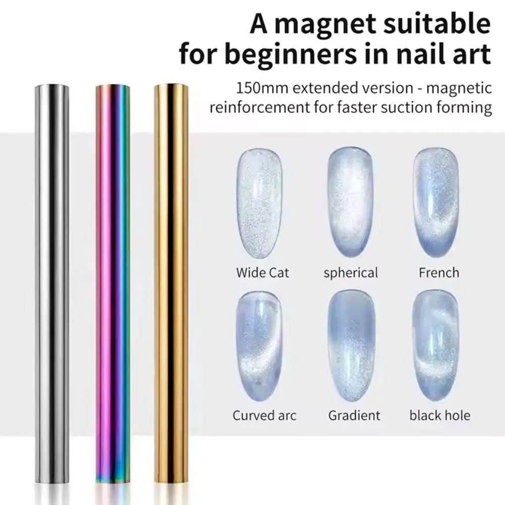 Double-Ended Cat Magnetic Stick Super Strong Nail Art Magnetic Pen For Nail Gel Polish 3D Line Strip Effect Tools N EW G6X0