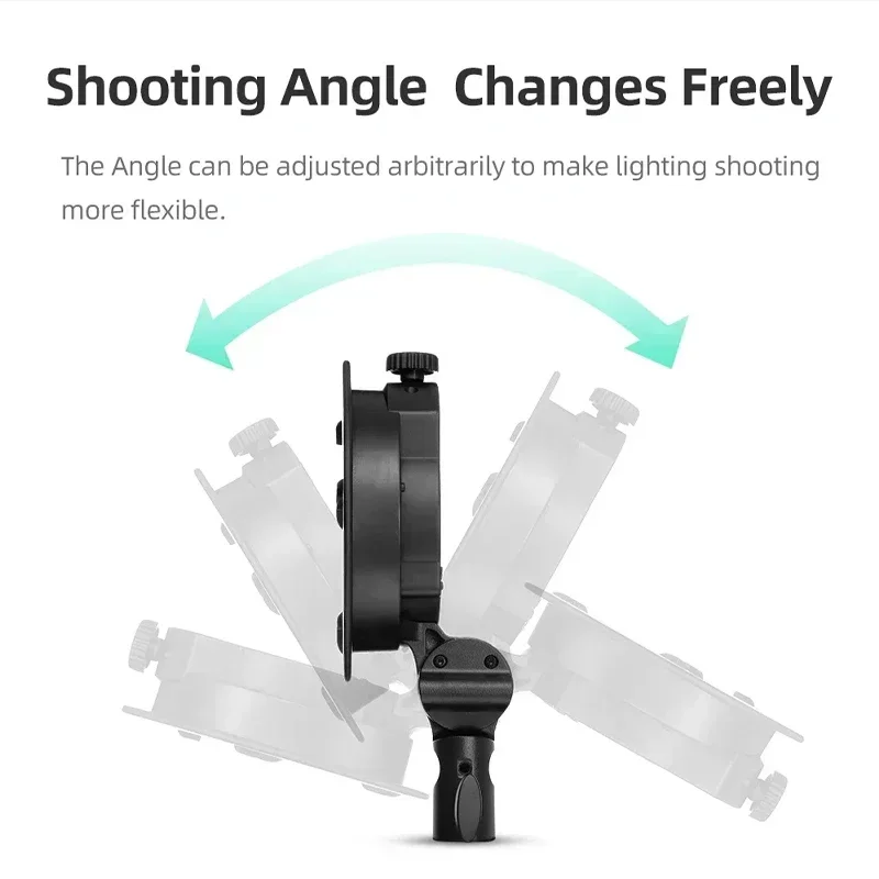 Godox S2 Speedlite Bracket S1 Updated S-Type Bowens Flash Holder Mount For Godox V1 V860III AD200 AD400Pro TT600 Snoot Softbox flash holder