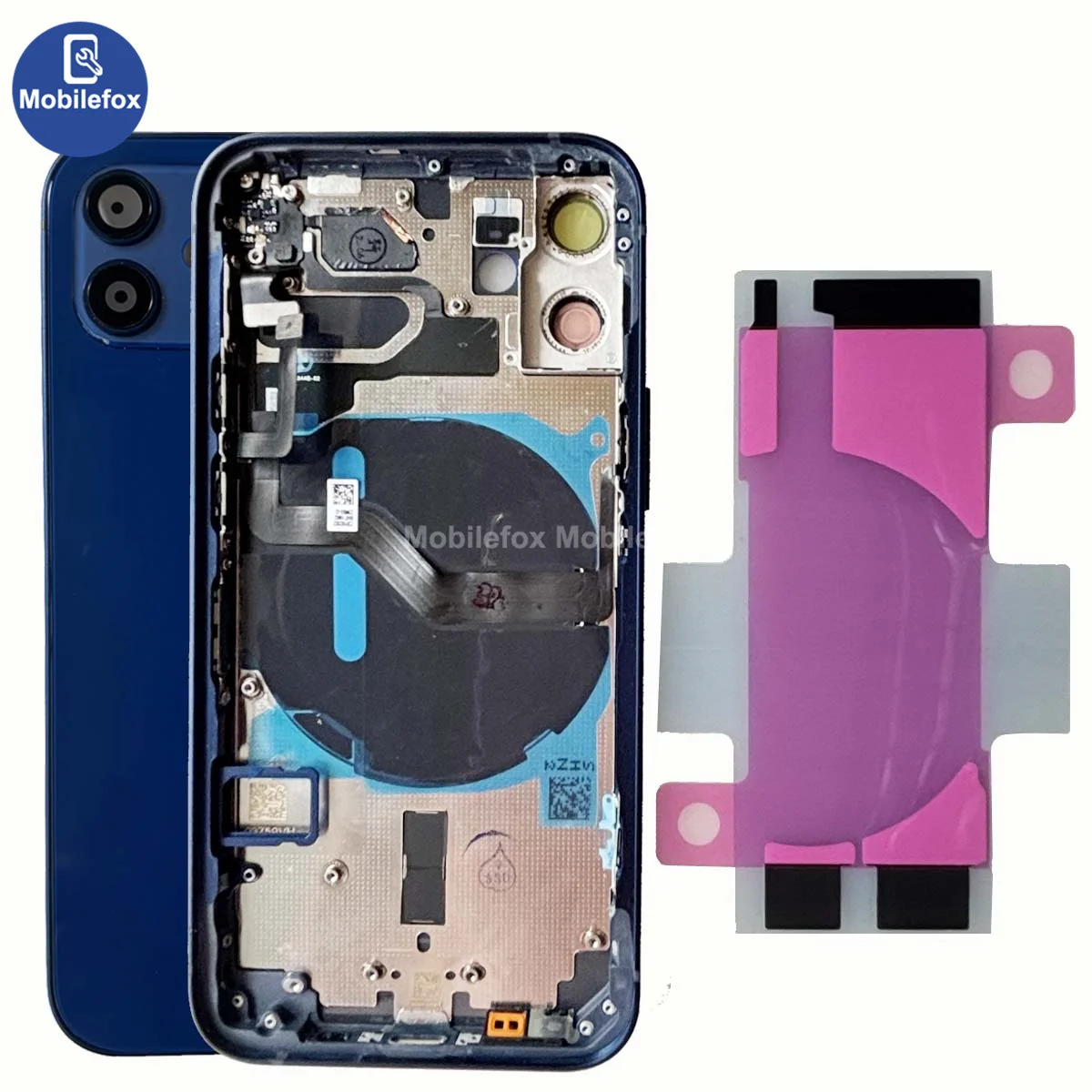 

Задняя крышка батарейного отсека стеклянная крышка для iPhone 12 mini с гибким кабелем боковые кнопки лоток для Sim-карты
