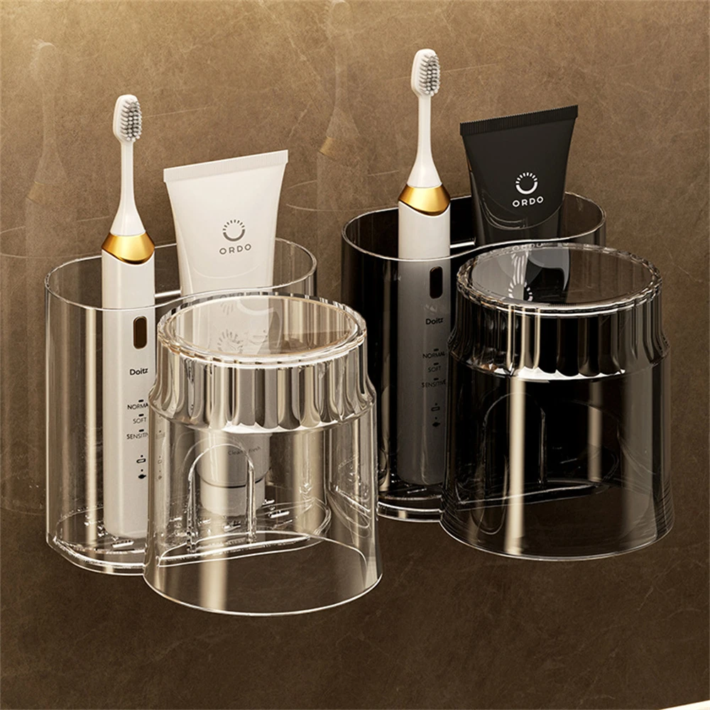 Portaspazzolino da parete con bicchiere per risciacquo bagno_voghion.com