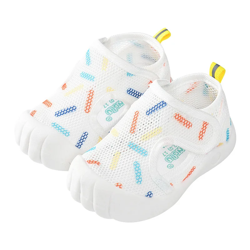 Summer Breathable Mesh Kids Sandals Baby Unisex Casual Shoes Anti-slip Soft Sole First Walkers Infant Lightweight Shoes Tenis baby shoes mesh shoes