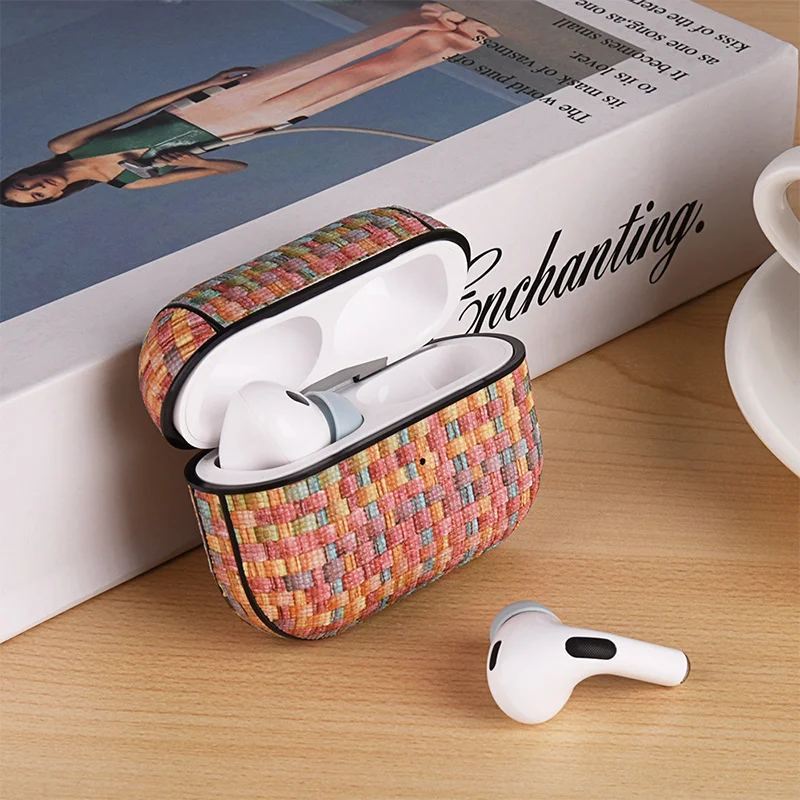 AF413-Pattern Design Pu Leather Case for AirPods Pro 2nd/1st