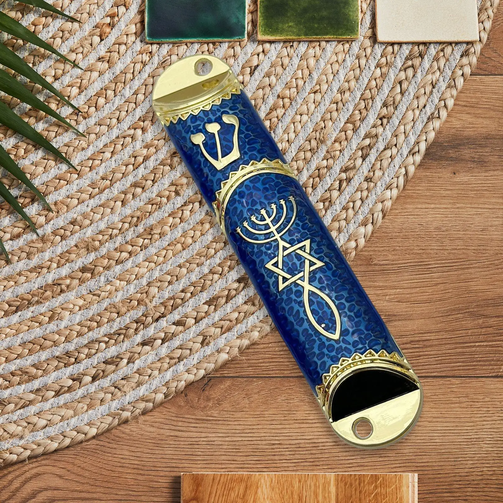 10.6cm Door Mezuzah Case Symbol of Prosperity Handcrafted Front Door Decoration for Welcoming and Protection Multipurpose