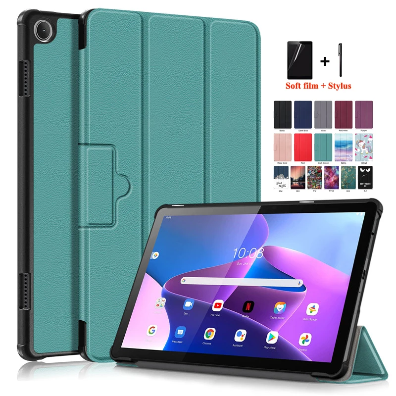 Capinha para Lenovo Tab M10 3rd Gen 10.1 Polegada Flip Suporte Magnético Capa Inteligente para Lenovo Tab M10 Case 3rd Gen Tb328xu Tb328fu Crianças