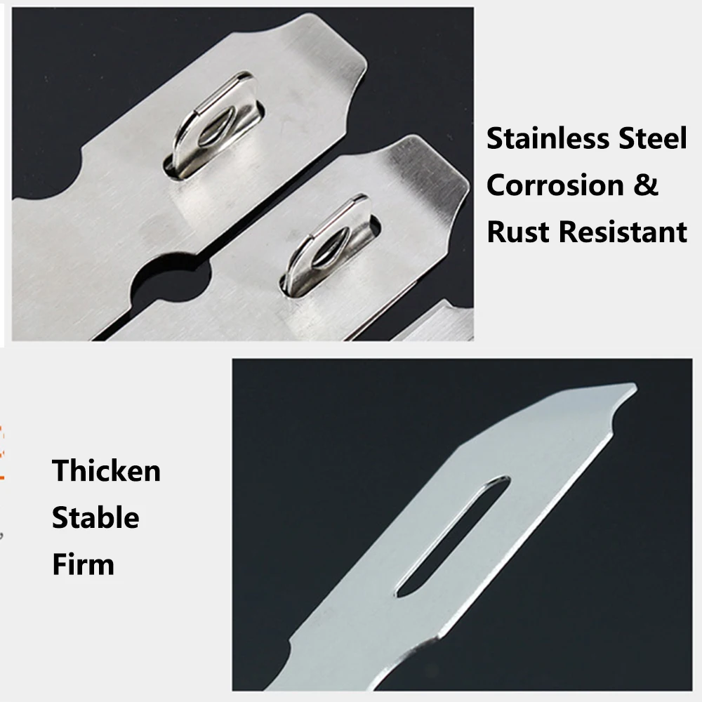 Gate Door Lock Stainless Steel Padlock Anti Theft Hasp Staple Shed Latch Burglar-proof Hardware