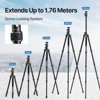 Ulanzi MT-59 1.76M Aluminium Camera Tripod Video Monopod Professional Extendable Tripod with Arca Plate for DSLR Max 15kg Load - Image 3
