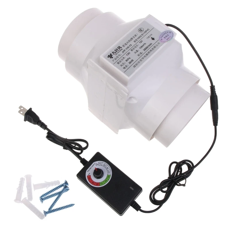 

Ventilation Exhaust Booster Intake Fume Extractor Blower for Kitchen Grow Tent