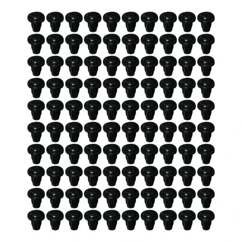 100Pcs Table Furniture Embedded Bumper Silicone Hole Plugs NonSlip Bumper Feet Pads Cabinet Door Grippers Enduring