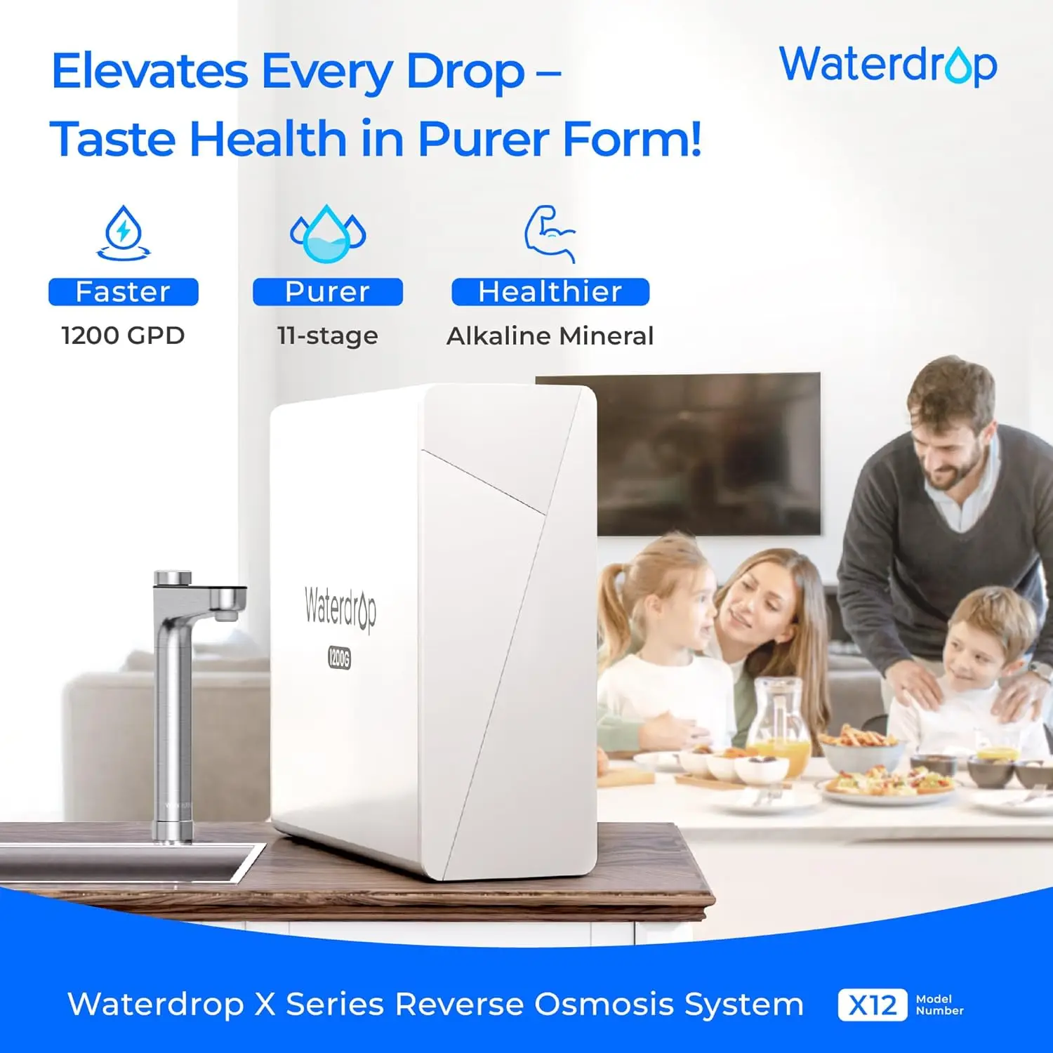 1200 GPD Fast Flow RO Water Filter, 11-Sta 2
