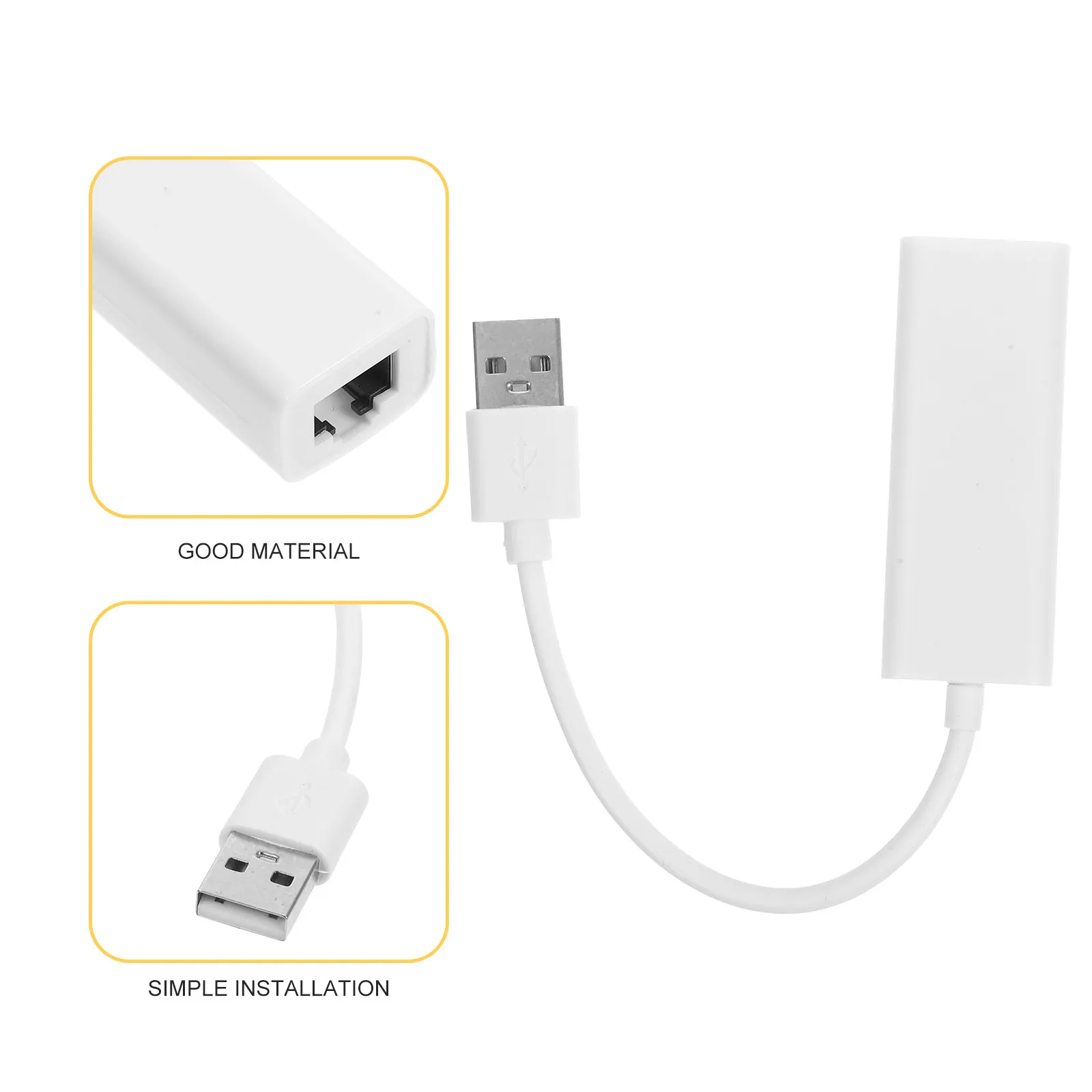 USB 네트워크 어댑터 USB 2.0 이더넷 어댑터 노트북 Rj45 기가비트 네트워크 카드 드라이버 무료 플러그 플레이 고속
