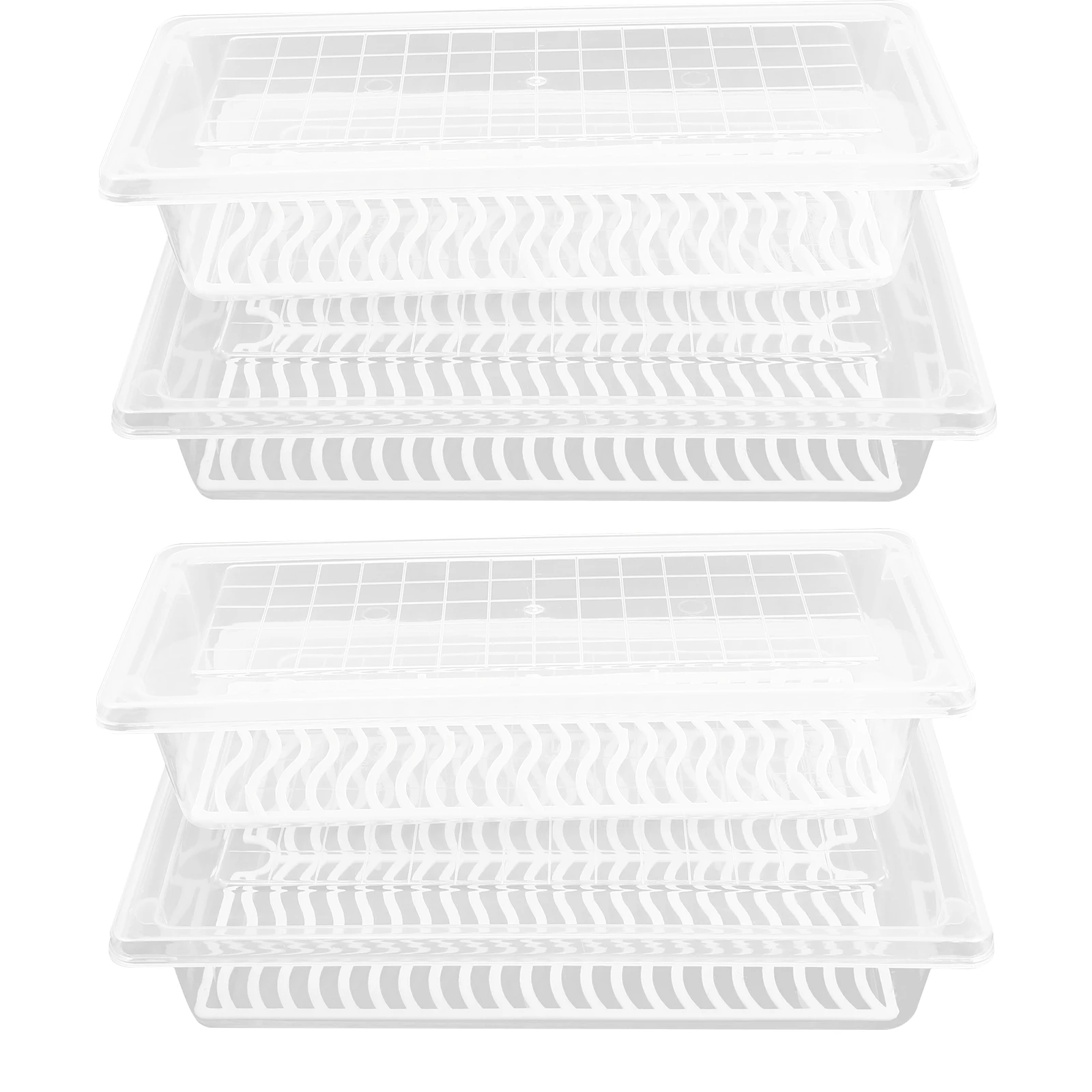 4pcs Boxes Kitchen Food Boxes Fresh Preservation Boxes Fresh Keeping