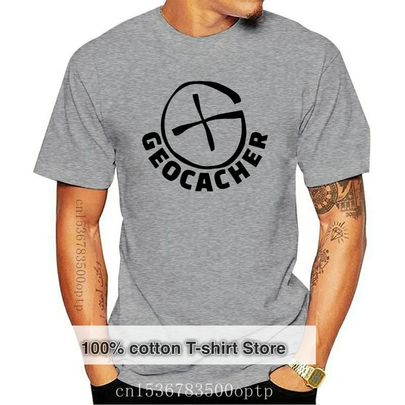 

New Men Tshirt Geocacher Funny Pure Cotton Geocacher Cache Gps Sports Navigation Hiking Tshirt Oversized