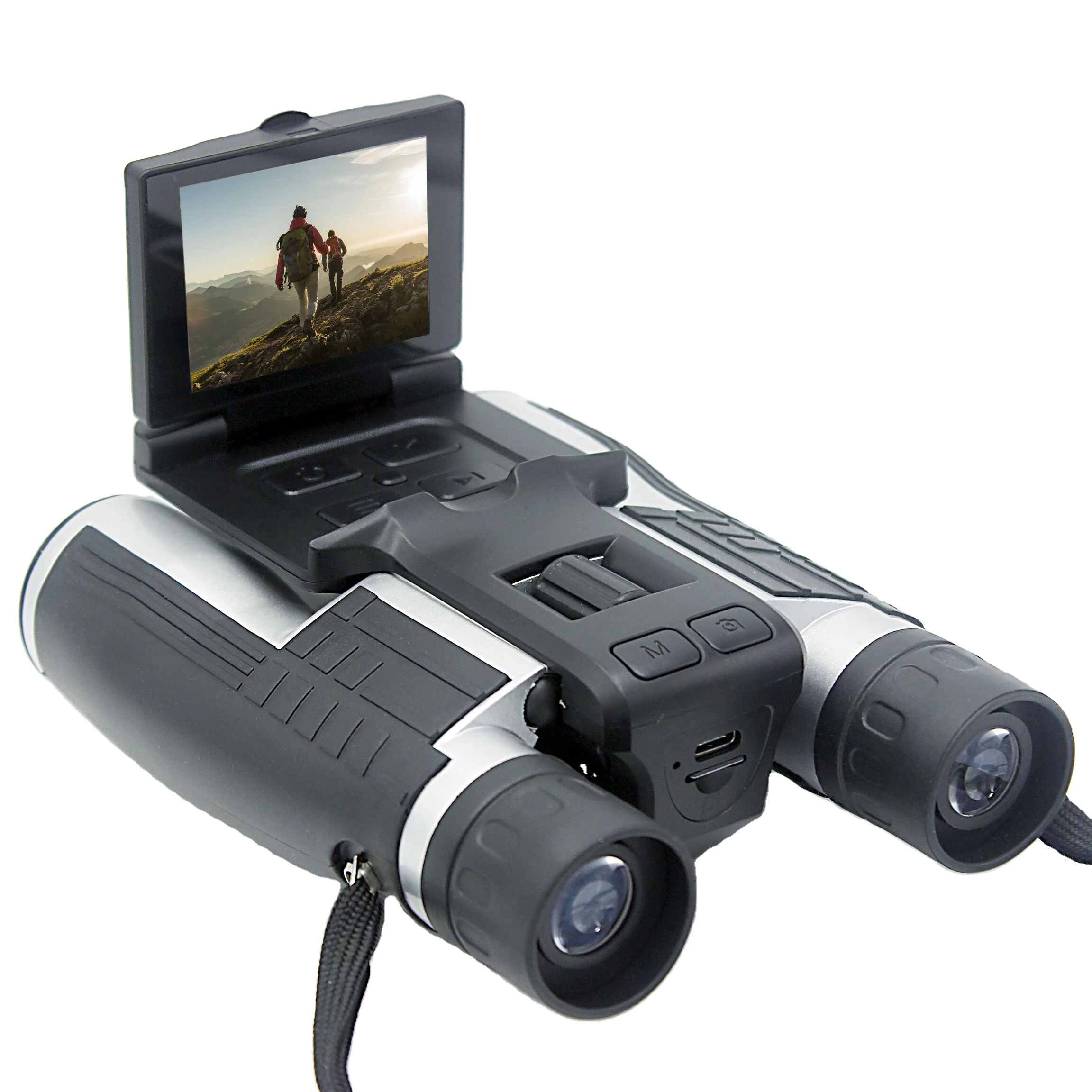 Wellwin Newest 12X32 binoculars 2.5K digital binocular camera 2.4 inch