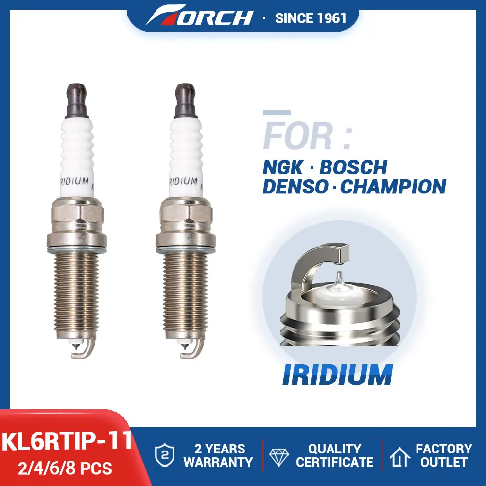 2-8PCS Iridium Platinum Candles Replace for 90428 ILZFR6C-11K FR7SI30  0242235769 Spark Plug Torch KL6RTIP-11 Auto Parts - AliExpress