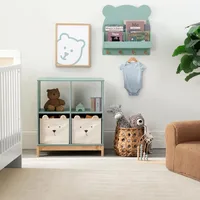 Children's Bookcases, babyGap by Brannan Bear Bookcase with Bins, Sage Green 1