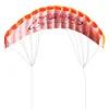 Outdoor Fun Sports Power 1.4m Dual Line Stunt Parafoil Parachute Rainbow Sports Beach Kite For Beginner Good Flying 5