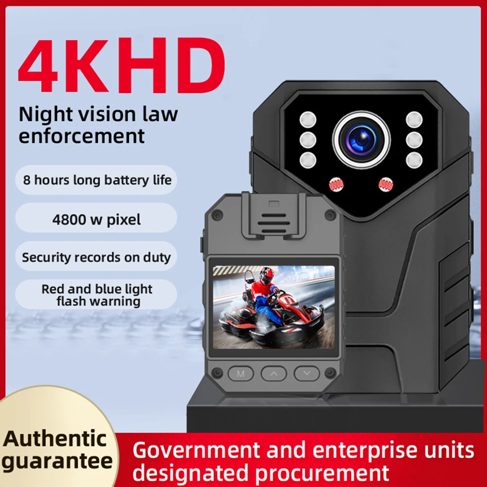 1080P HD Body Camera Wearable 1800mAh Night Vision Law Enforcement