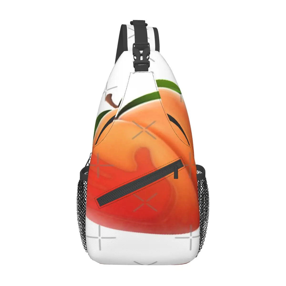 

Peachy Chest Bag Retro With Zipper Mesh Bag Gift Nice gift Customizable