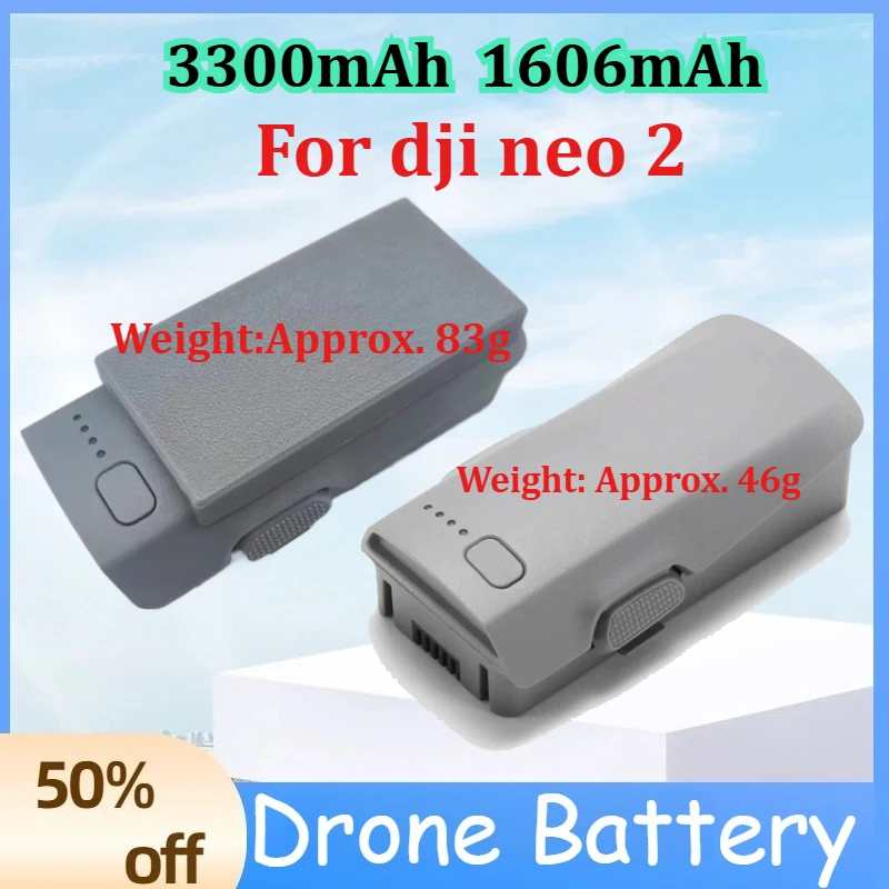 Lot de batteries DJI Drone 3300mAh et 1606mAh avec chargeur, prêtes à l'emploi