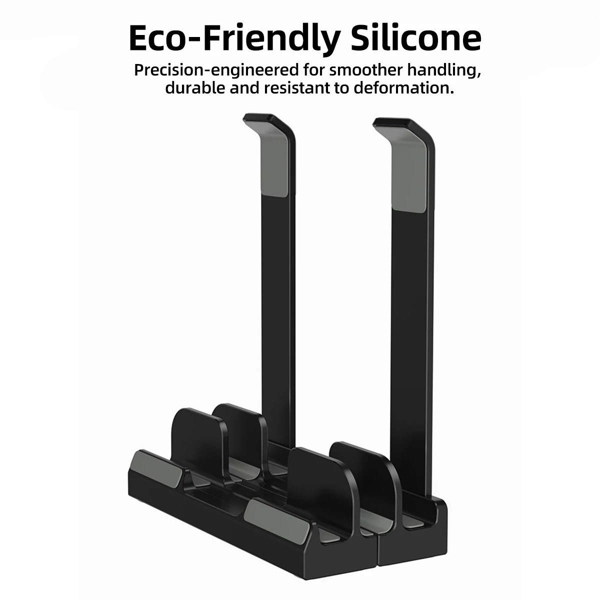 조절 가능한 텐션 트리플 슬롯 홀더가 있는 수직형 노트북 스탠드, 맥북 에어 프로 13-16, 아이패드, 태블릿, 휴대폰 데스크 정리대