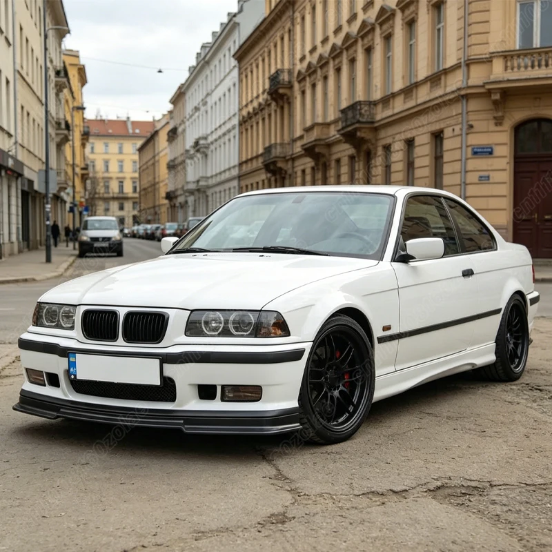 BMW E36 M3 1991 1992 1993 1994 1995 1996 1997 1998 자동차 프론트 범퍼 립 스포츠 레이싱 프론트 턱 스포일러 바디 키트