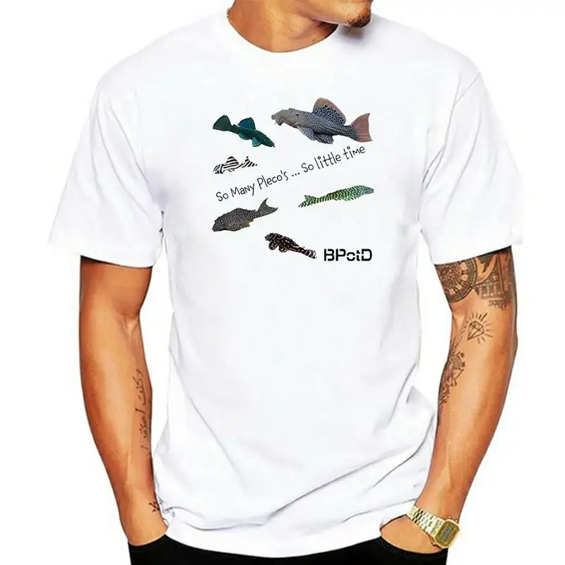 

So Many Plecos T-Shirt - 100% Cotton T-Shirt Summer Style Mens T-Shirt Great Discount Cotton Men Tee Indoor Home Wear Tee