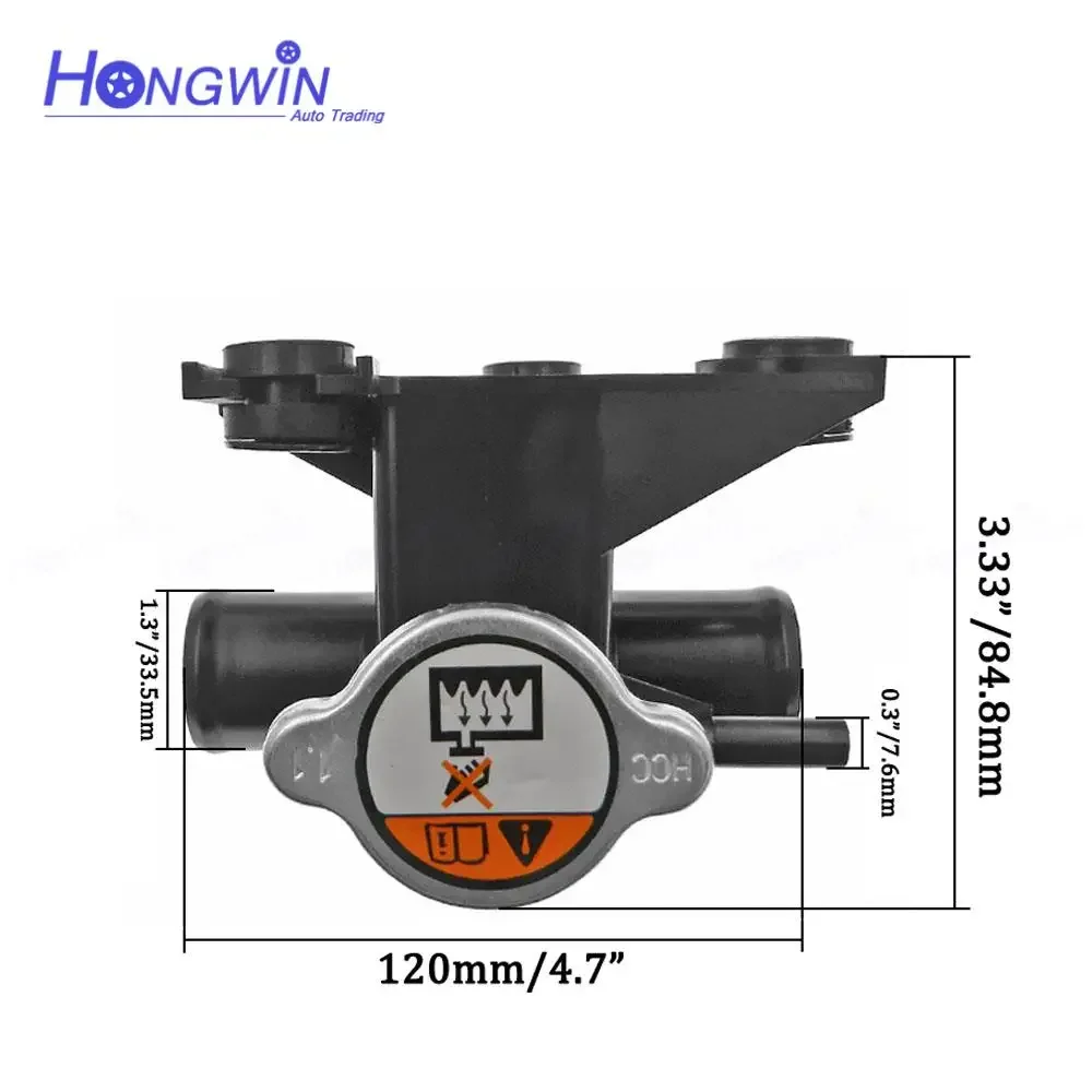 Engine Radiator Cooling Thermostat Filler Neck Radiator Cap For Hyundai Kia Soul 1.6L 2.0L G4FC D4FB 2009-2014 25329-2K000