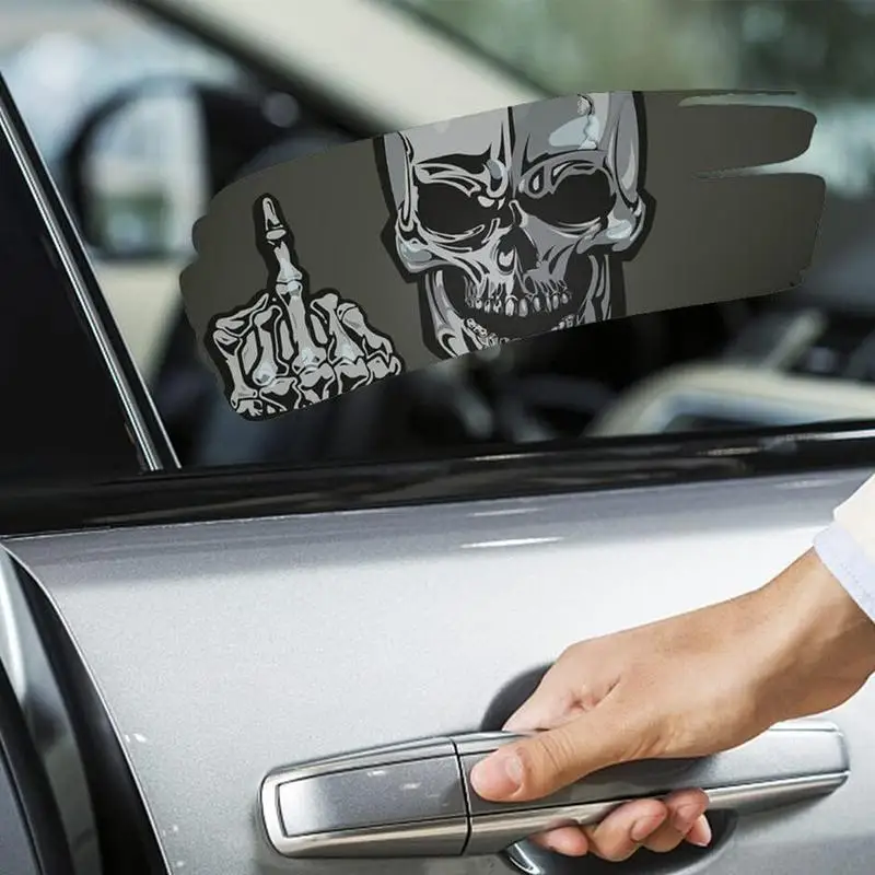 

Horror Stickers For Car Waterproof Halloween Stickers Creepy Devil Skull Creative Stickers Car Window Decoration Horror Stickers