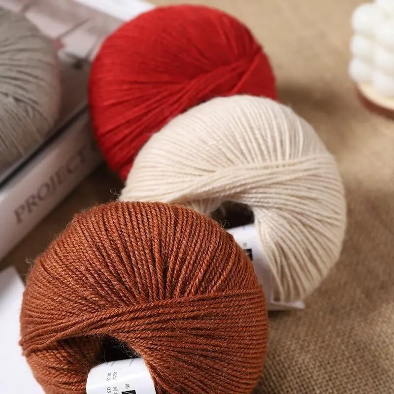 1Pc 50g Soft Merino Wool Yarn for hand knitting Anti-pilling Wool Crochet line knit Sweater Scarf hat Thread warm lana