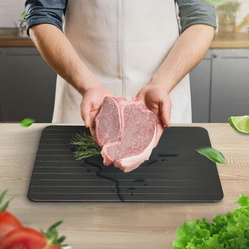 Fast Meat Defrosting Board Rapid Thawing Tray Efficient Frozen Meat Defrost for Kitchen for Meat Defrosting Meat Thawing Device