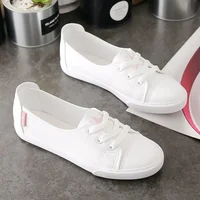 Women's Breathable Leather Surface Sneakers Comfortable Basic Style Spring Summer New Fashionable Flat Shoes for Students