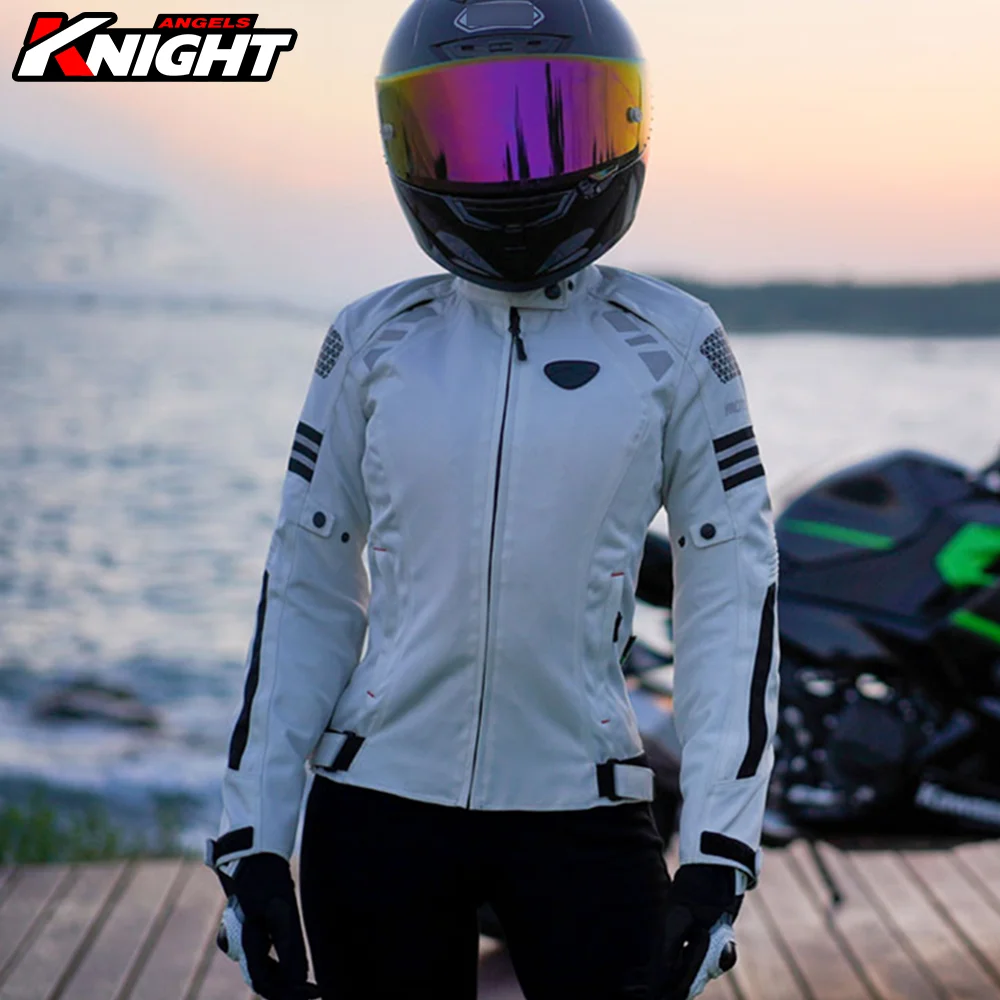 

Motorcycle Jacket Women Four Seasons CE Certification Protection Motorcycle Racing Jacket Removable Lining Riding Clothing