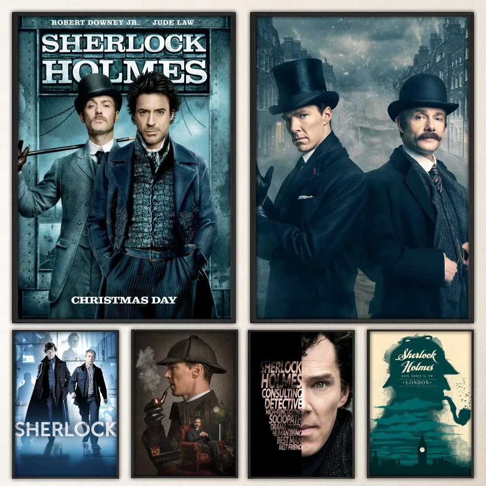 221B S-Sherlock H-Holmes Poster Stampe Poster Pittura Murale Camera Da Letto Soggiorno Wall Bar Ristorante Sticker Large
