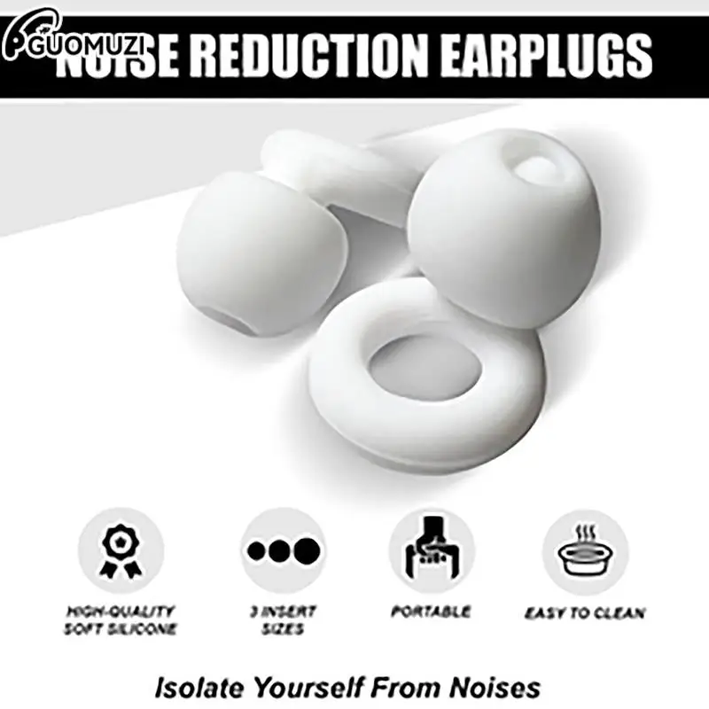 Silicone Earplugs for Swimming Sleep Noise Reduction-Soundproof Cancel Noise Reduce Disturbances High Quality Earplug Supplies