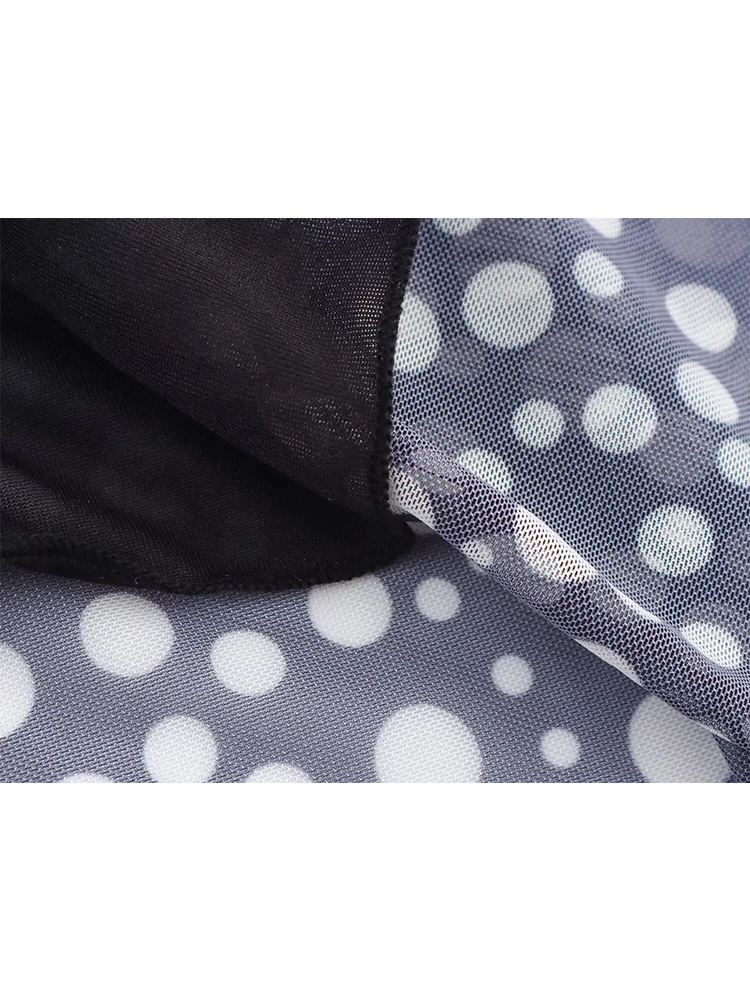 TFMLN Chic Women's Dot Halter Long Dress Sleeveless Sexy Backless Halterneck Lace Up Dresses Fashion Elegant 2025 Summer New