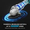 For Makita 18V 125mm Brushless Cordless Impact Angle Grinder DIY Power Tools Electric Polishing Grinding Machine No Battery 3
