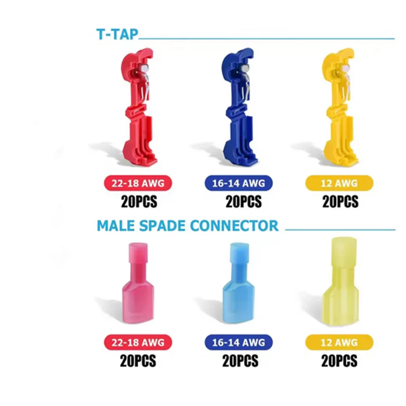 120/240 قطعة من موصلات الأسلاك الكهربائية المعزولة...