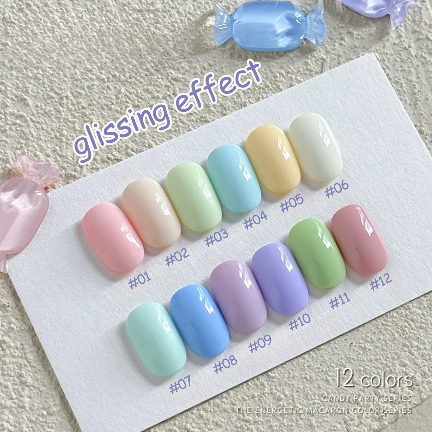 ZH 12ML 12컬러 신상 여름 과일 젤 네일 폴리쉬 - 트렌디 마카롱 옐로우, 퍼플, 블루, 그린 & 핑크, 도파민 네일 아트