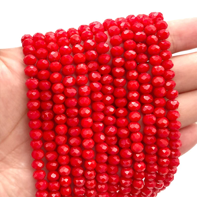 Vibrant Multicolor Faceted Crystal Beads