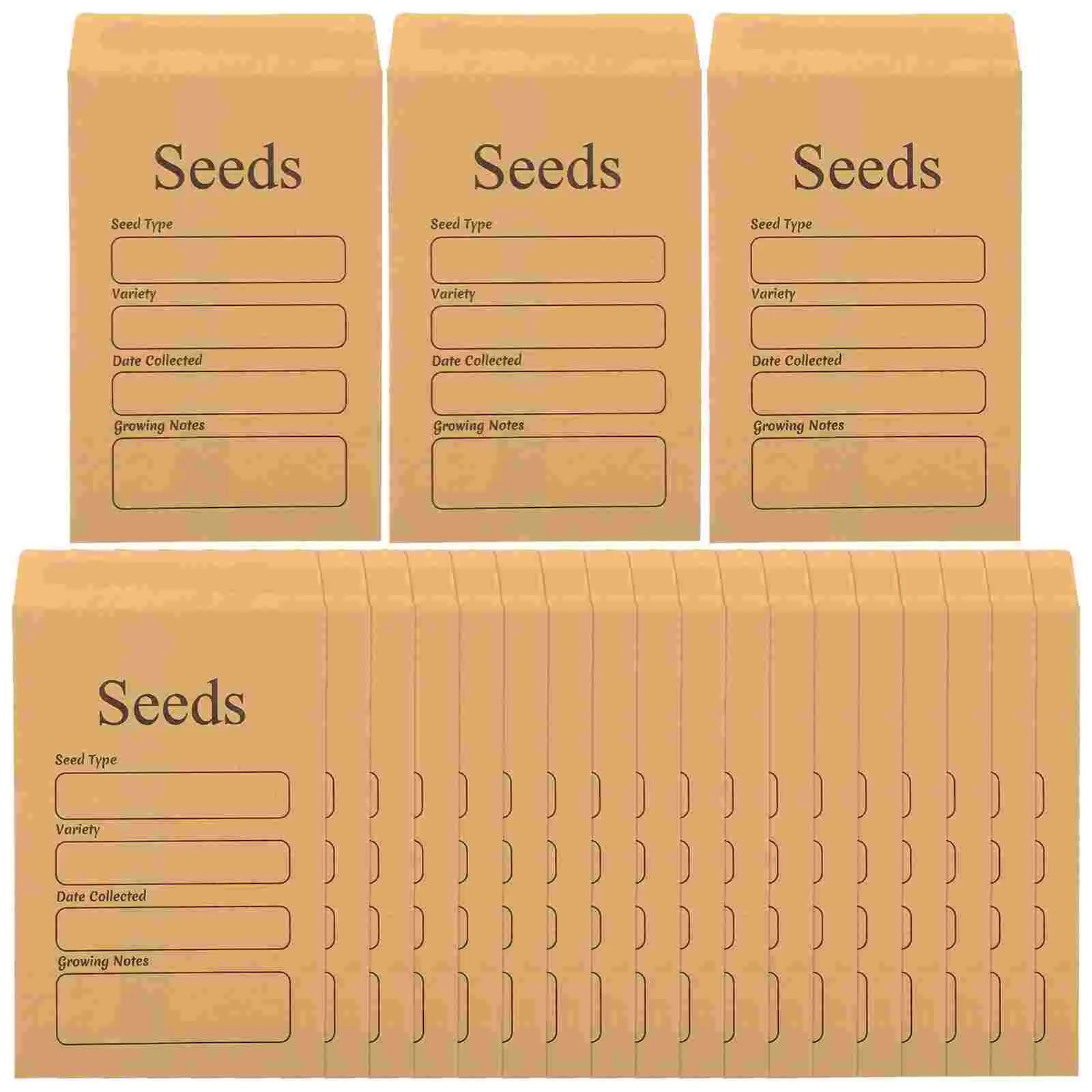 

50Pcs Paper Seeds Packets Sealing Seeds Envelopes Seeds Container Paper Coins Packets